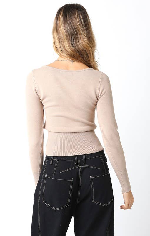 Olivaceous - Wholesale Gebreide top - Dames - Taylor Gebreide Top1