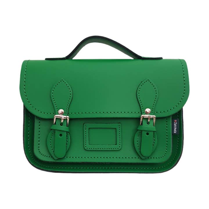 Läder Midi Satchel - Klassisk Grön för wholesale av Zatchels