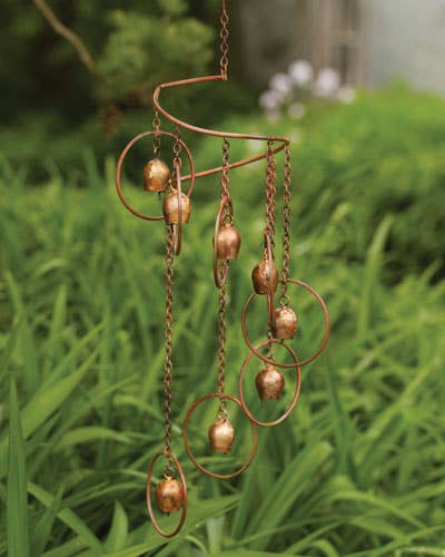 Ancient Graffiti - Wholesale Mobile - Flamed Circle w/Bells Spiral Mobile