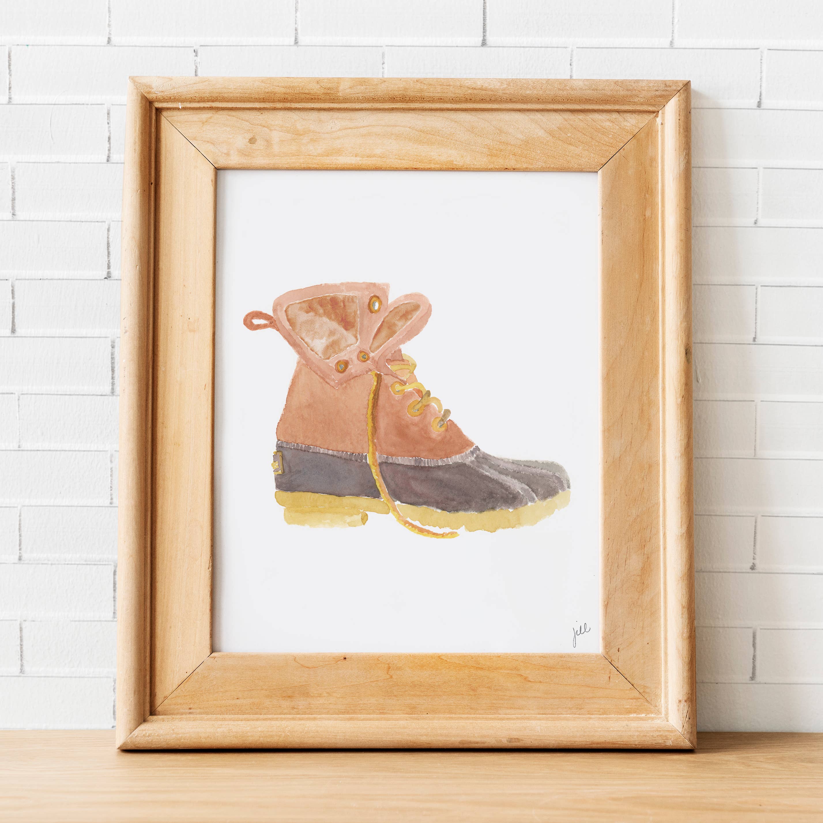 Gert & Co - Wholesale Art Print - Bean Boot Art Print | Bean Boot Maine Wall Art | 11"x14"4
