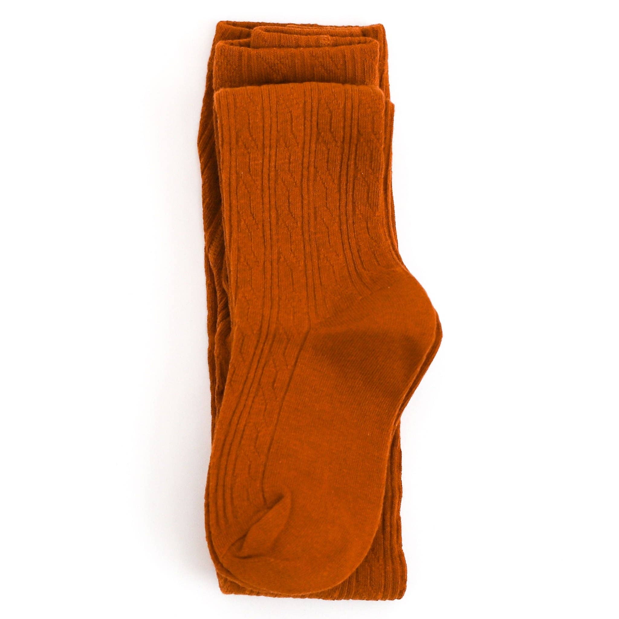 Little Stocking Co. - Wholesale Tights - Kids - Pumpkin Spice Cable Knit Tights2
