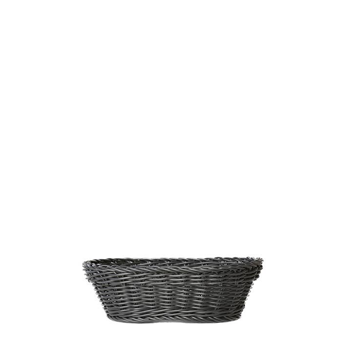 Woven Polypropylene Basket Black Color 20.5 for wholesale by Fiorirà un giardino