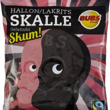 SWEDISHCANDY4U - Wholesale Licorice - HALLON/LIQUORICE SKULL FOAM 90G