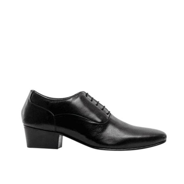 Club Cubano - Vente Richelieus – homme - Chaussures à talons cubains en cuir pour homme TONI Noir5