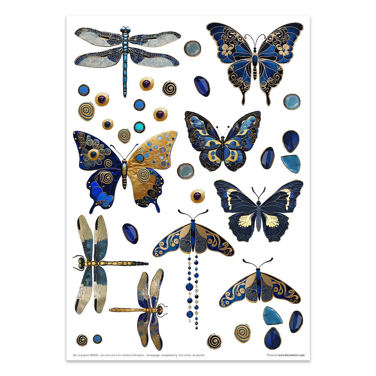 ITD Collection – material para artesanato por atacado – Kit Criativo MS043 - Inspirado em Klimt7