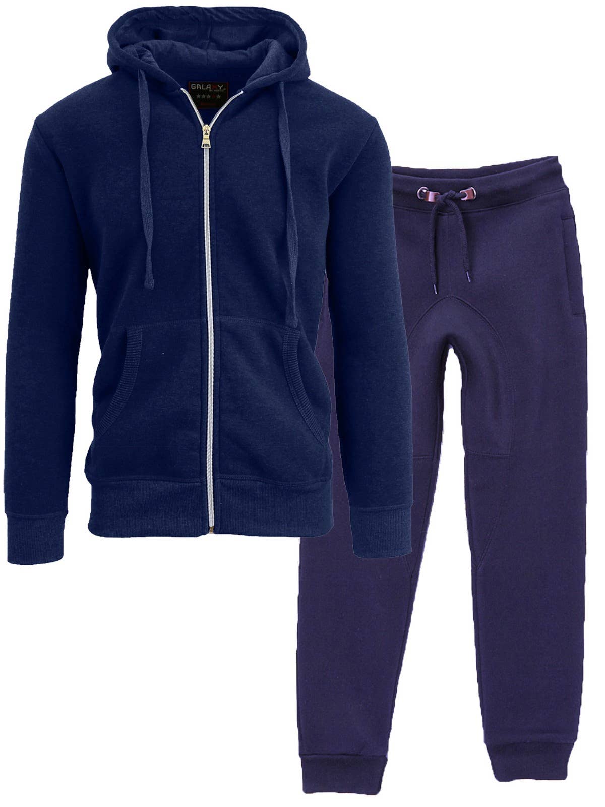 Galaxy By Harvic - Wholesale Top & Pant Set - Kids - GBH Boy's Fleece-Lined Hoodie & Jogger 2-Piece Set (4-20)3