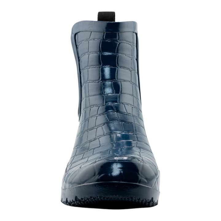 ROMA BOOTS – Großhandel Chelsea Boots – Damen – CHELSEA NAVY CROC EMBOSS DAMEN KNÖCHELIGE REGENSTIEFEL4