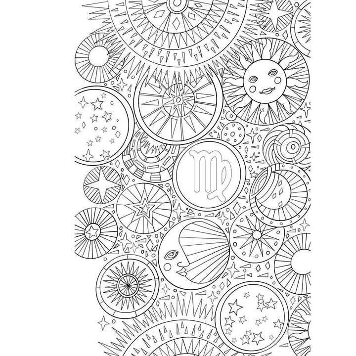 Simon & Schuster - Wholesale Coloring & Activity Book - Adult - Virgo: Your Cosmic Coloring Book by Mecca Woods2