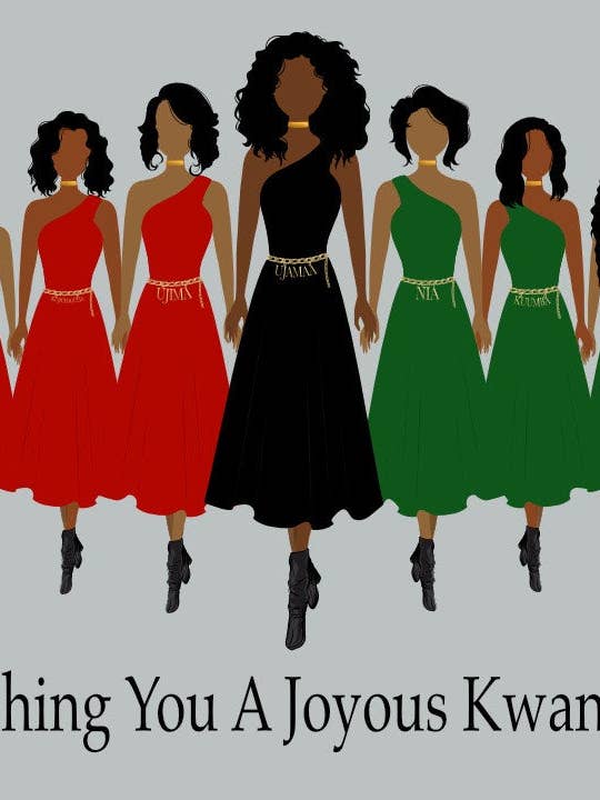 Kwanzaa Cards (søstre) for engroshandel hos The Brown Girl Paper Company