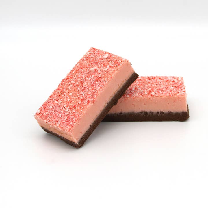 Peppermint Bark Fudge 8 oz. for wholesale by Farmhouse Fudge