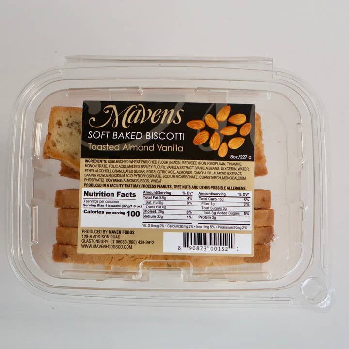 Geroosterde Amandel Vanille Zacht Gebakken Biscotti voor wholesale door Maven Foods Co