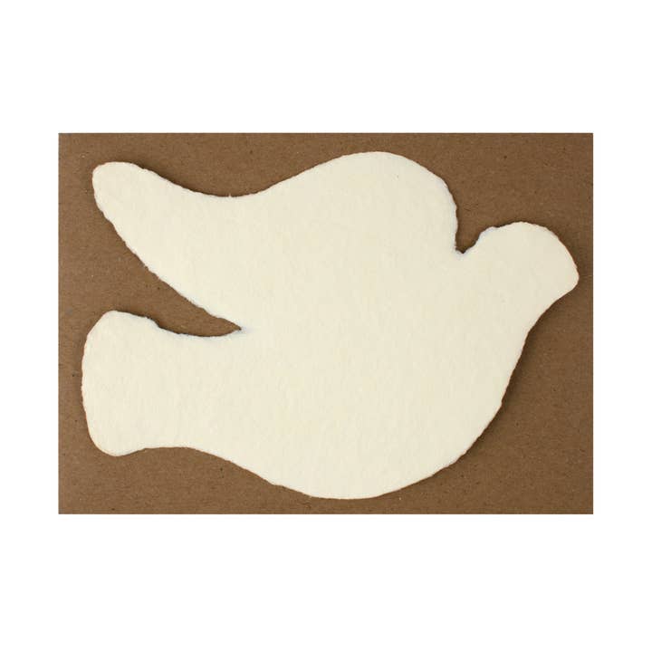 Note plate en papier fait main Dove Cream pour la vente par Oblation Papers & Press