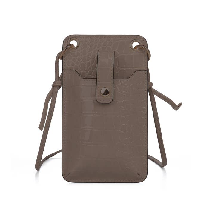 NHP International – Mochila - Mulher por atacado – Bolsas para telefone Orta Nova Lipara cor marrom chocolate3