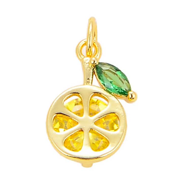 Savvy Bling - Wholesale Individual Charm/Pendant - Lemon Charm For Charm Necklace & Bracelet0
