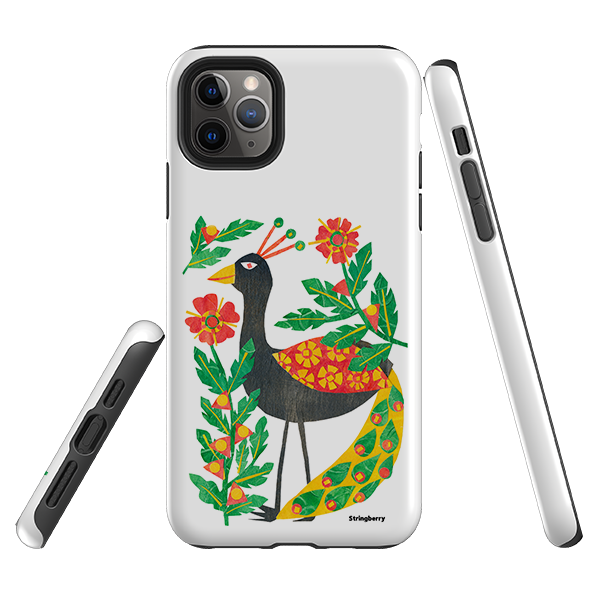 Stringberry – wholesale Phone case – Women’s – Folk Floral Peahen By Tracey English1