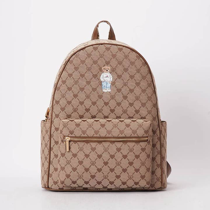 B-Loved Big Rucksack on Beige Monogram for wholesale by Signare London