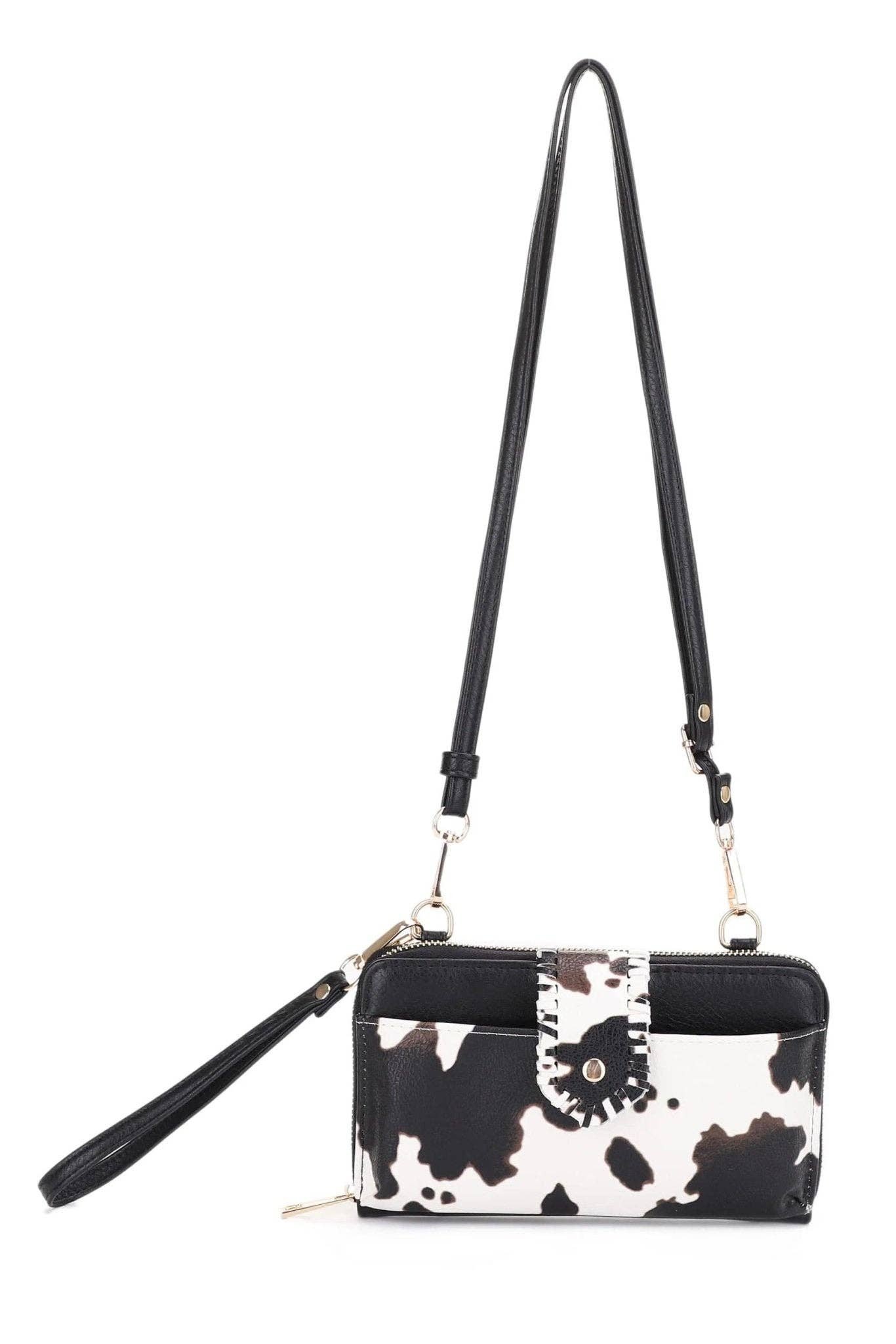 MiMi Wholesale - Wholesale Crossbody Bag - Women's - EJ60112C Cow Print Crossbody Wallet0