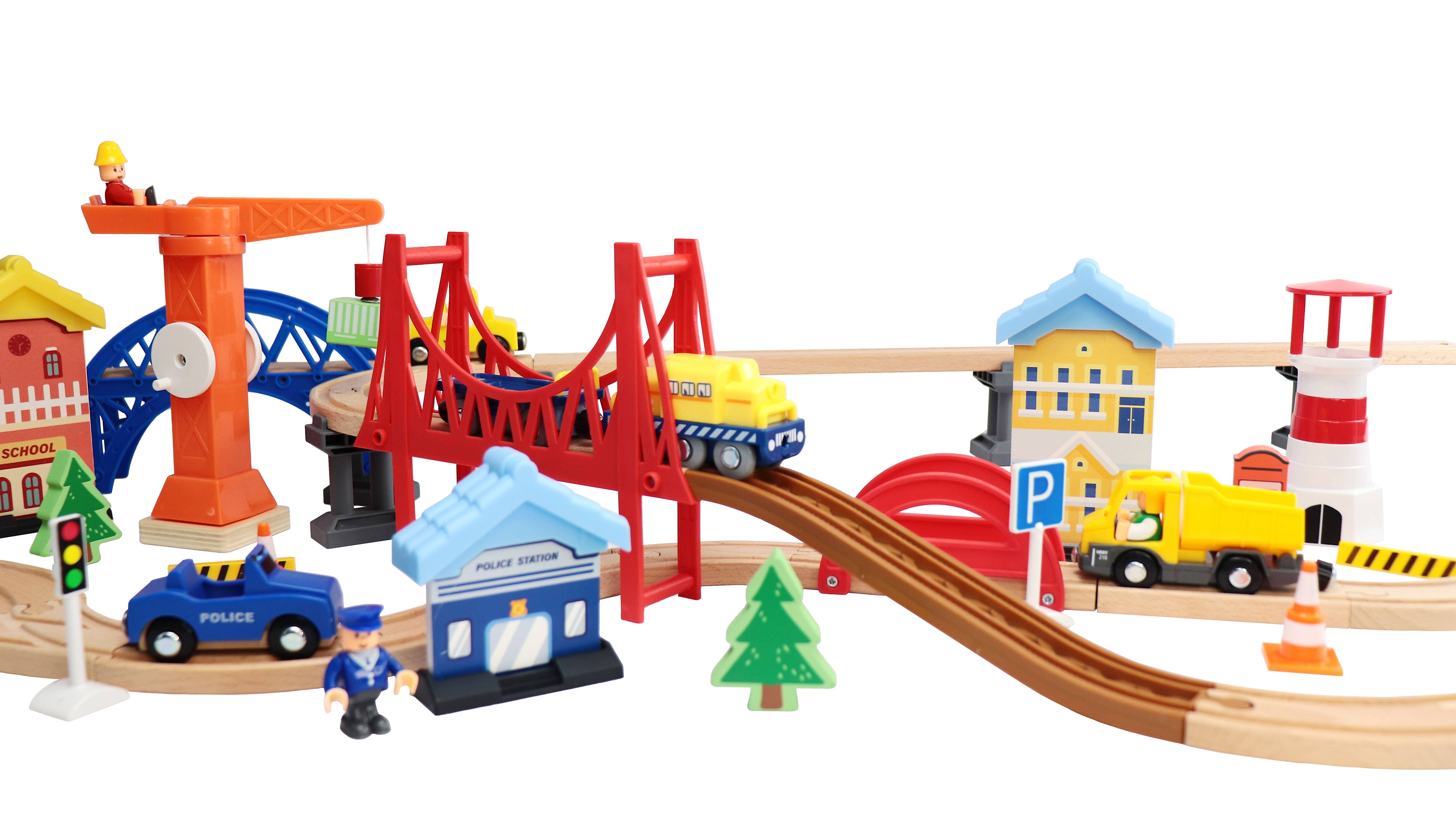 Leo & Friends - Wholesale Toy Set - Kids - Leo and Friends Railway City Set - Creative Construction Kit2