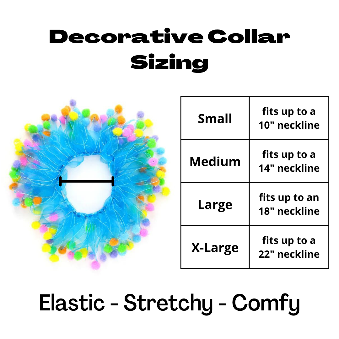 Midlee Designs - Wholesale Pet Collar - Dog - Midlee Blue Birthday Pom Pom Dog Collar10