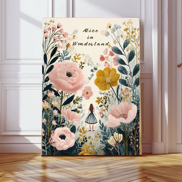 Alice In Wonderland, Book Cover Art Print for wholesale by Kumo Art Prints