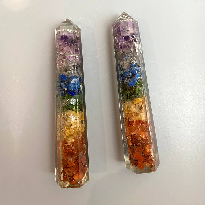 VIE - Wholesale Spiritual Stone/Crystal - Orgonite Obelisk Tower, 10-12cm21