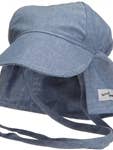 Chapeau à rabat original avec attaches pour filles et garçons UPF 50+ enfants pour la vente par Flap Happy