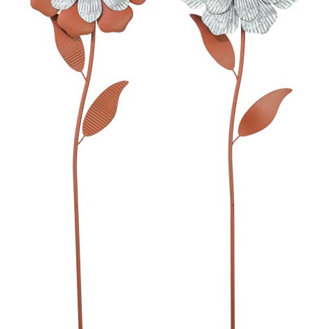 Piquet de Jardin Rustique avec Fleurs 2 Ast pour la vente par Hanna's Handiworks