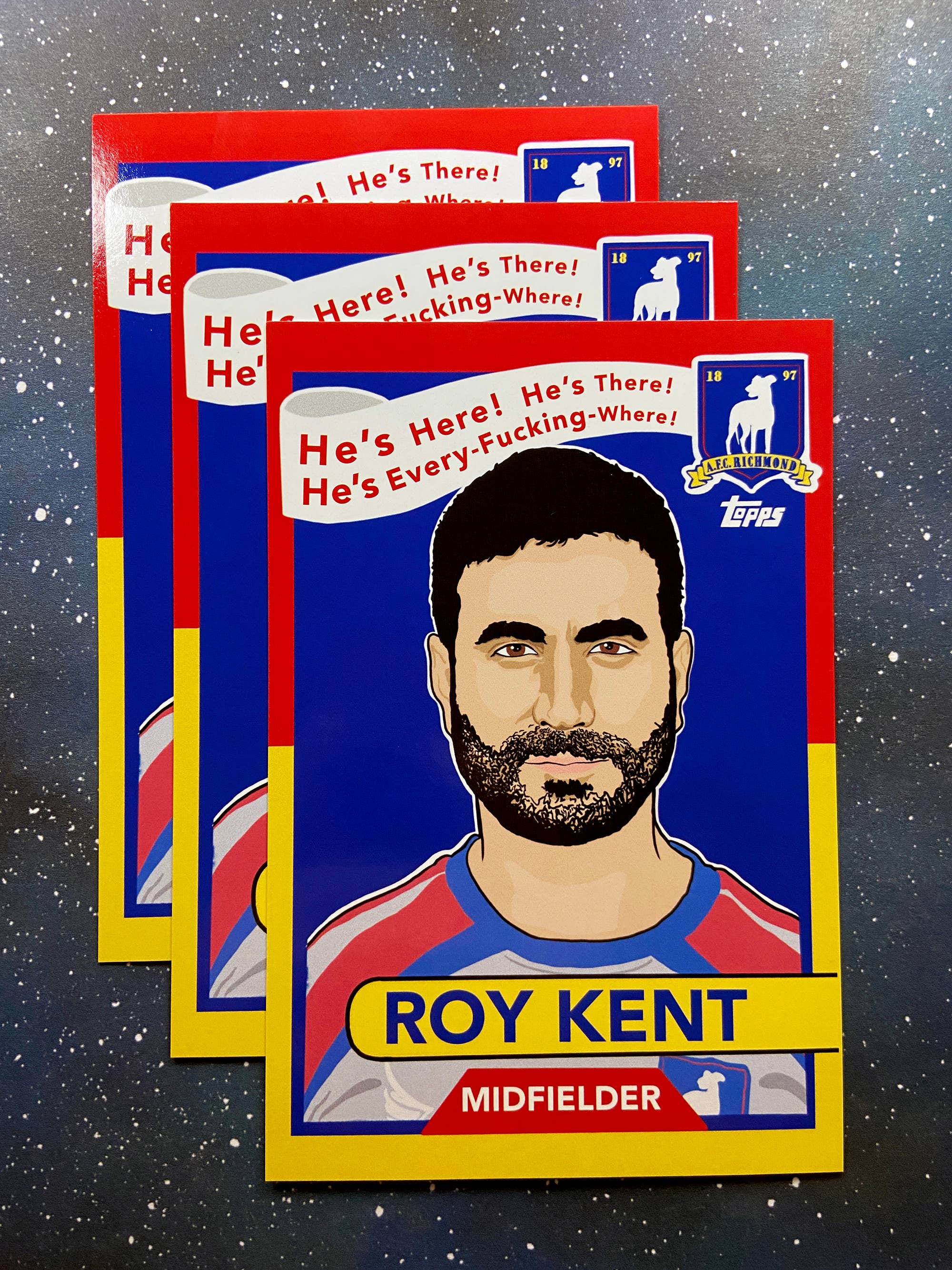 The Red Swan Shop - Wholesale Postcard - Postcard- Ted Lasso - Roy Kent Trading Card4