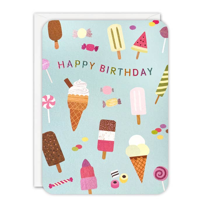 James Ellis - Wholesale Birthday Card - Birthday Ice Cream Sprouts Card
