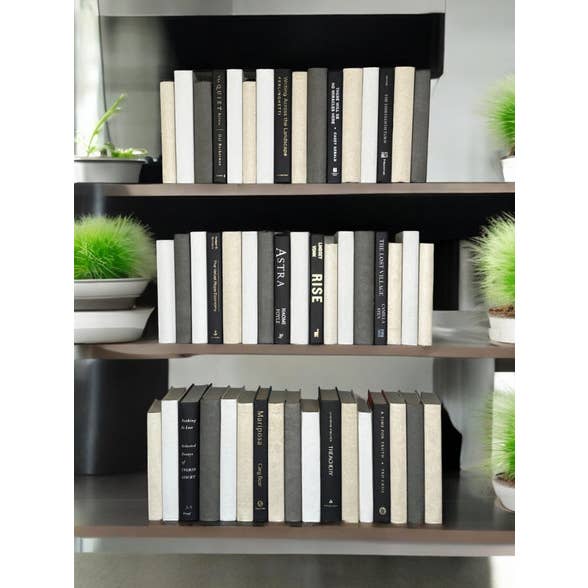 50 Vol. Natuurlijke & Grijze Perkamenten Met Zwarte Gebonden Ruggen voor wholesale door BookStyled