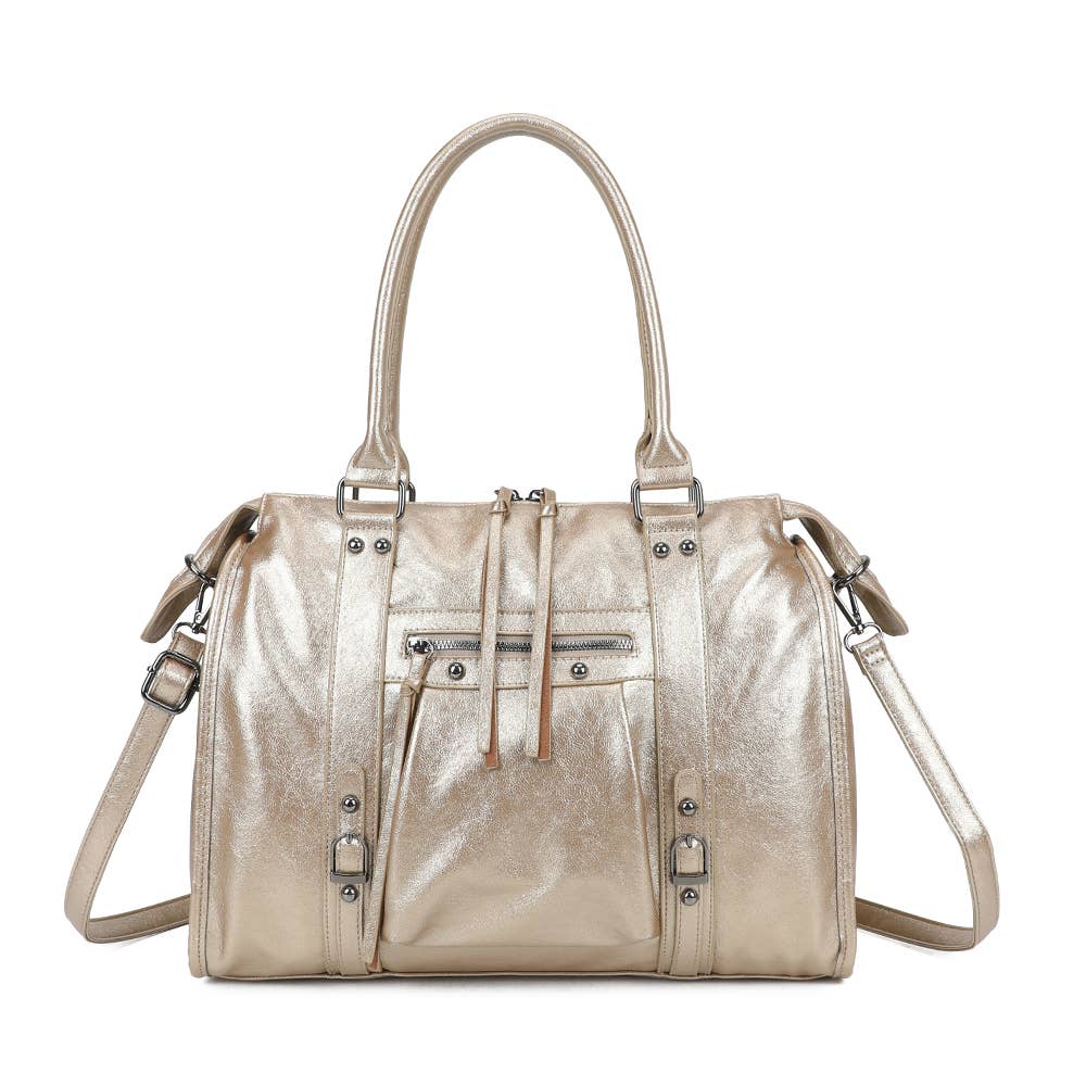Gallantry - Wholesale Top Handle Bag - Women's - Skyla Metallic Large(R-1979-5)2