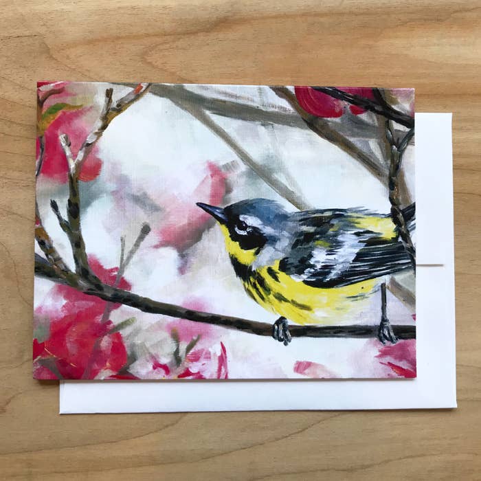 Tarjeta Magnolia Warbler para venta al por mayor de Art by Alyssa