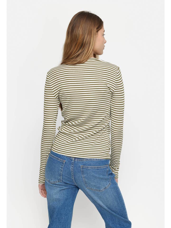 Soft Rebels - Wholesale Knit Top - Women's - SRFenja Stripe O-Neck Top23