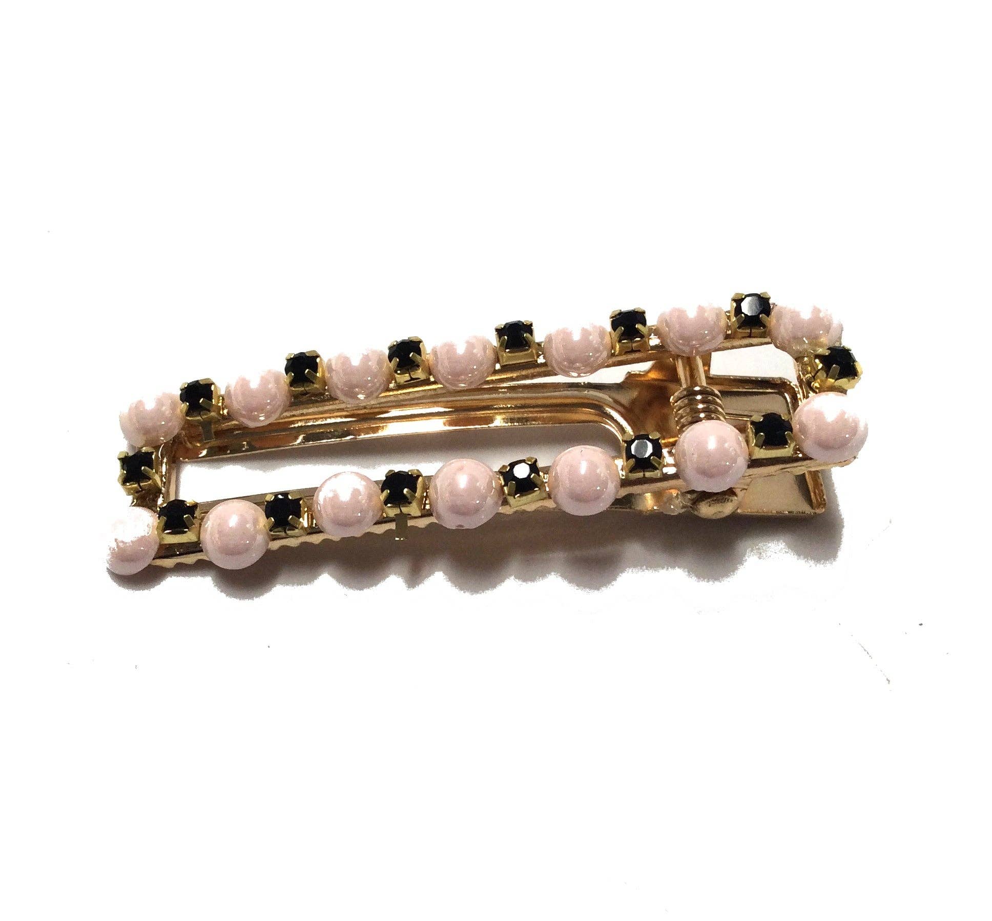 Astoria Gift Corporation - Wholesale Hair Clip - Women's - Pink and Black Hair Clip #88-04006