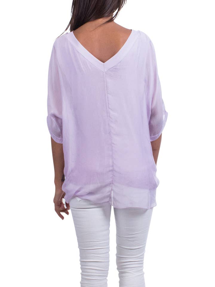 Gigi Moda - Wholesale Kaftan - Women's - Raw Edges V-Neck Kaftan53