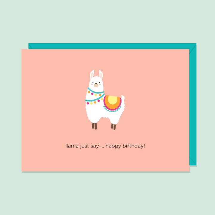 Llama Just Say ... Happy Birthday | Greeting Card for wholesale by Paper Hearts™