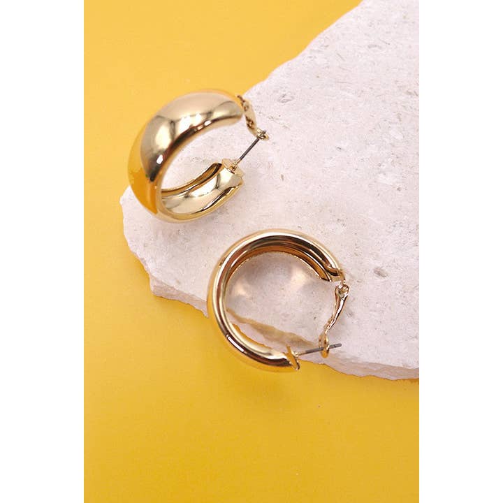 JOSSLYN by wall to wall - Wholesale Hoop Earrings - X-MAS SHINY HOOP EARRINGS | 10E3051912