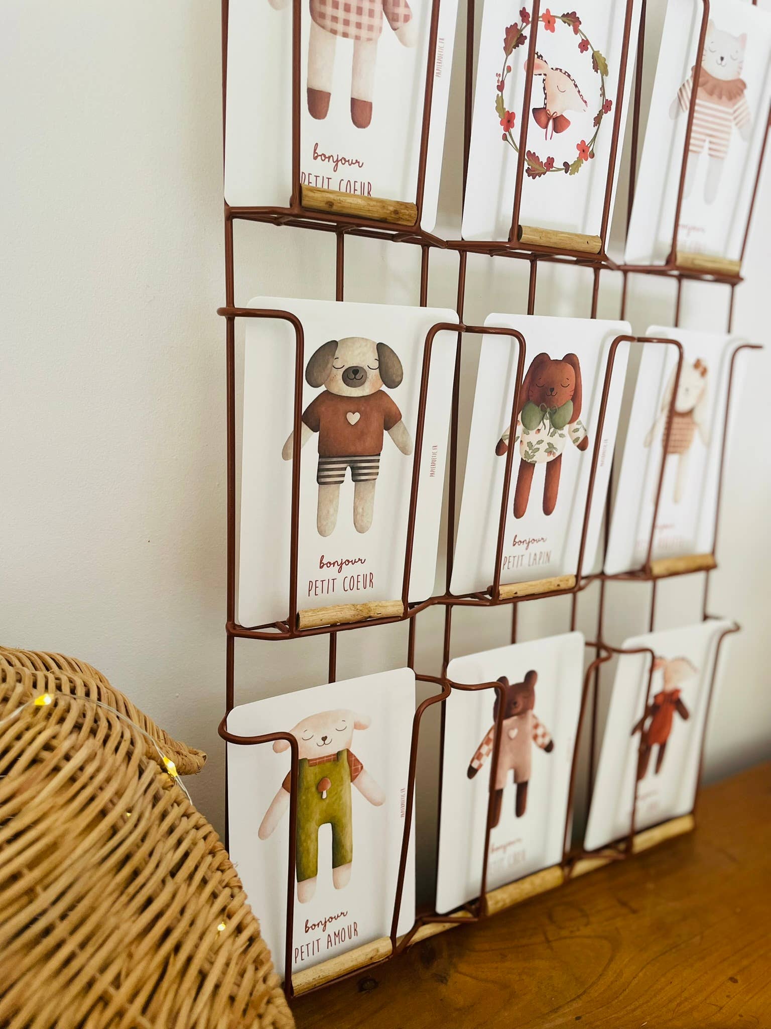 Papier Poetic - Vendita all'ingrosso Biglietto di auguri per la nascita - Cartolina / Biglietto « White Sheep Doudou »3