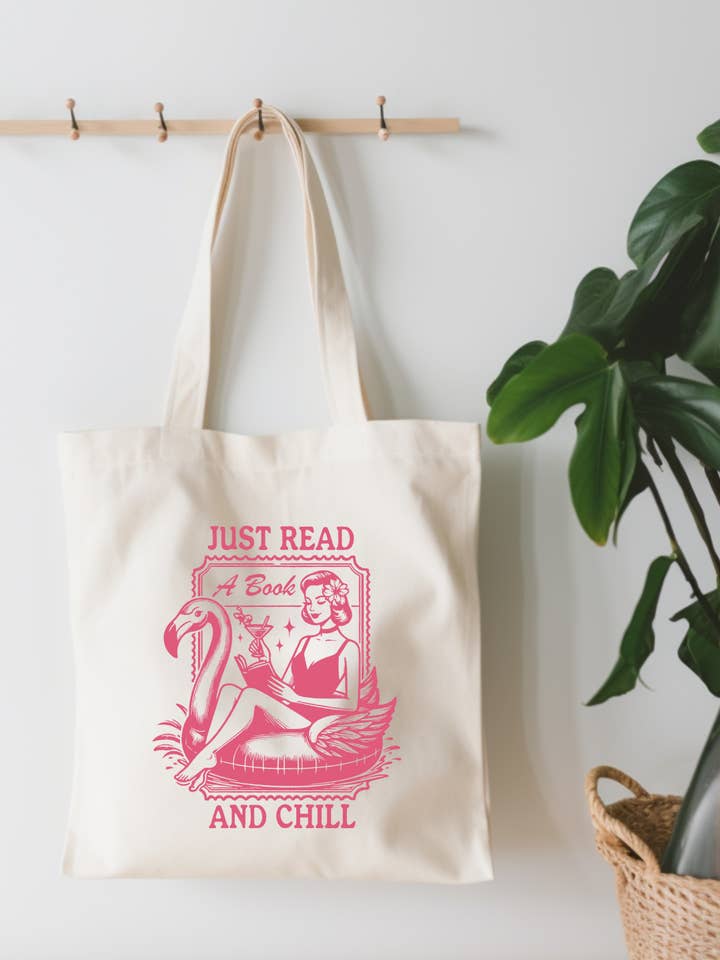 Just Read A Book And Chill Small Tote Bag for wholesale by EnchantingSunshine