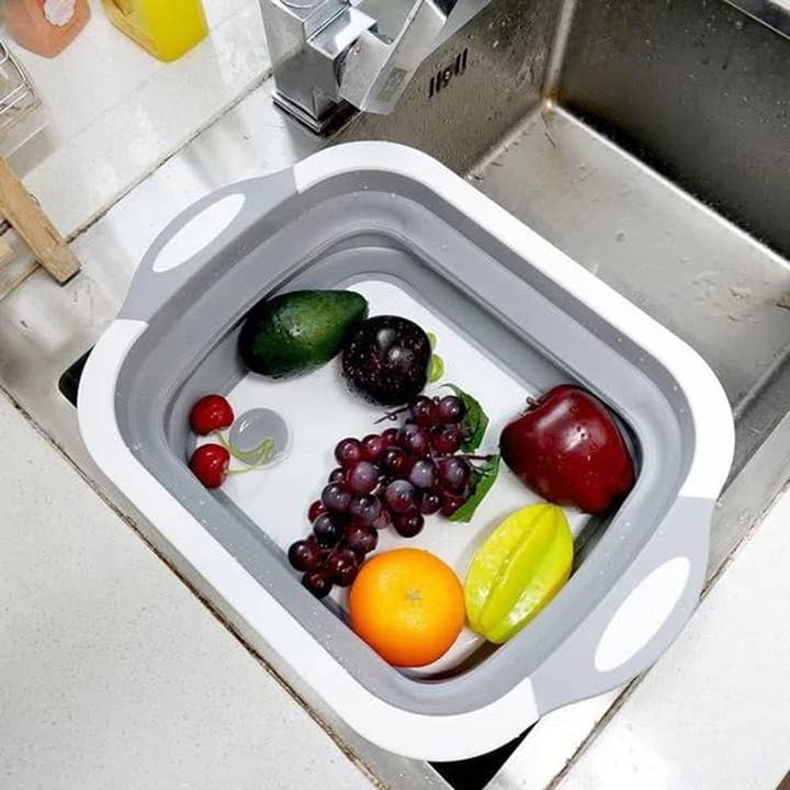 Vigor Path - Wholesale Cutting Board - Collapsible Cutting Board - Portable Multi-Purpose Dish Tub