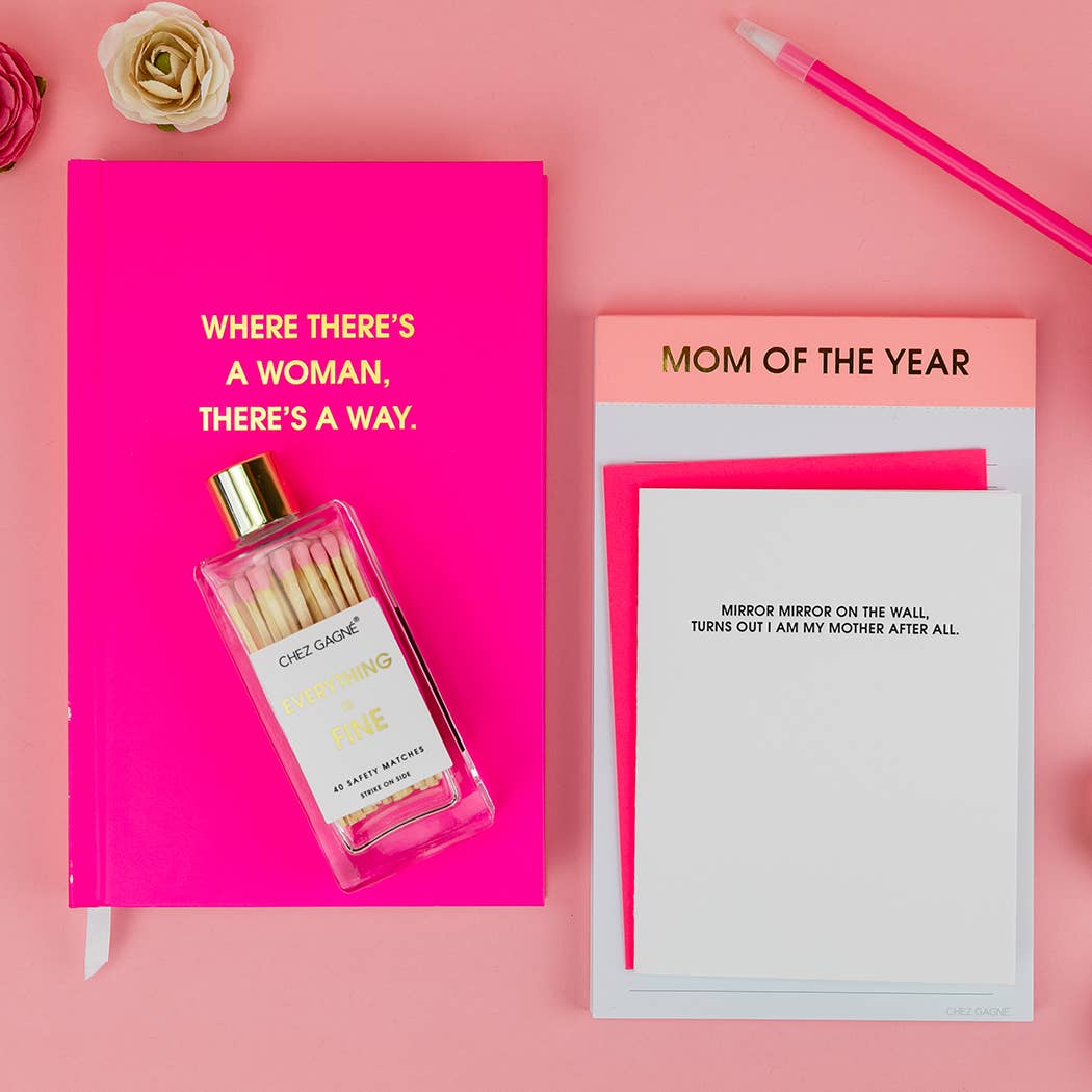 Chez Gagné - Wholesale Matches - Everything is Fine - Glass Bottle Safety Matches - Pink8