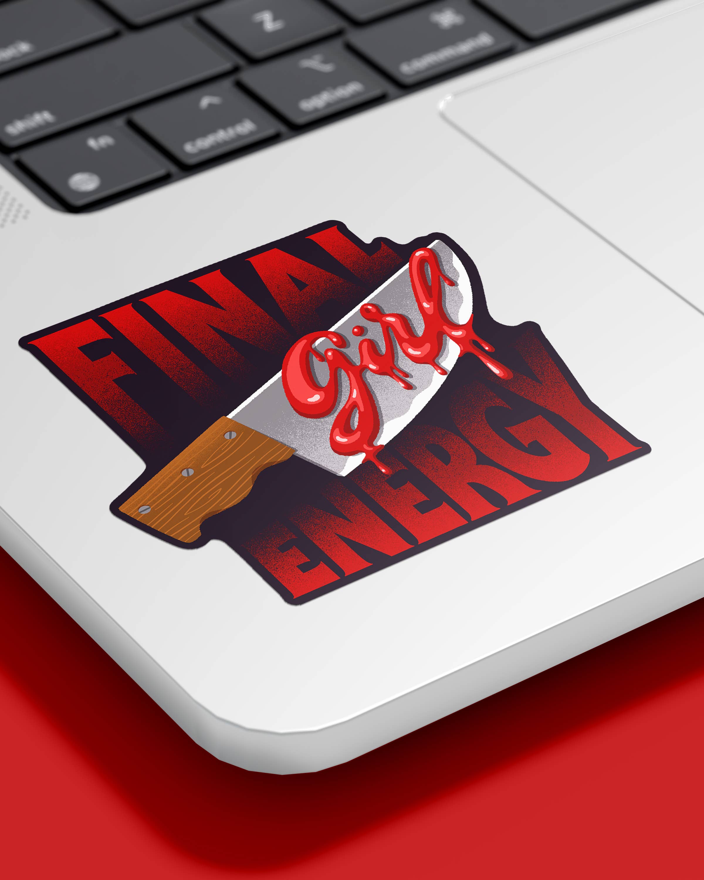 hey, alissandra - Wholesale Sticker - Final Girl Energy - Chrome Detail Horror sticker1