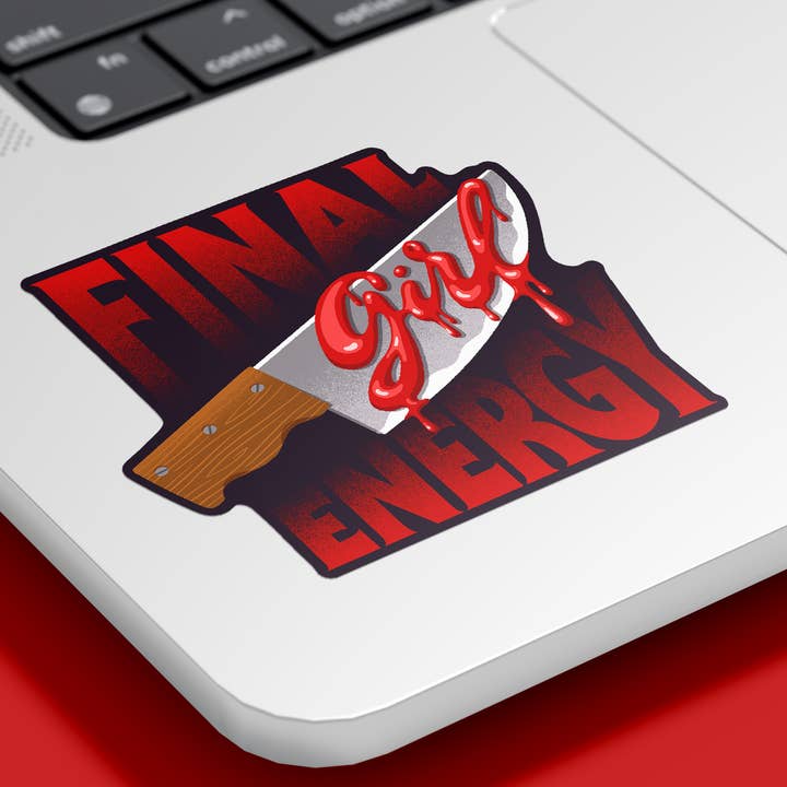 hey, alissandra - Wholesale Sticker - Final Girl Energy - Chrome Detail Horror sticker1