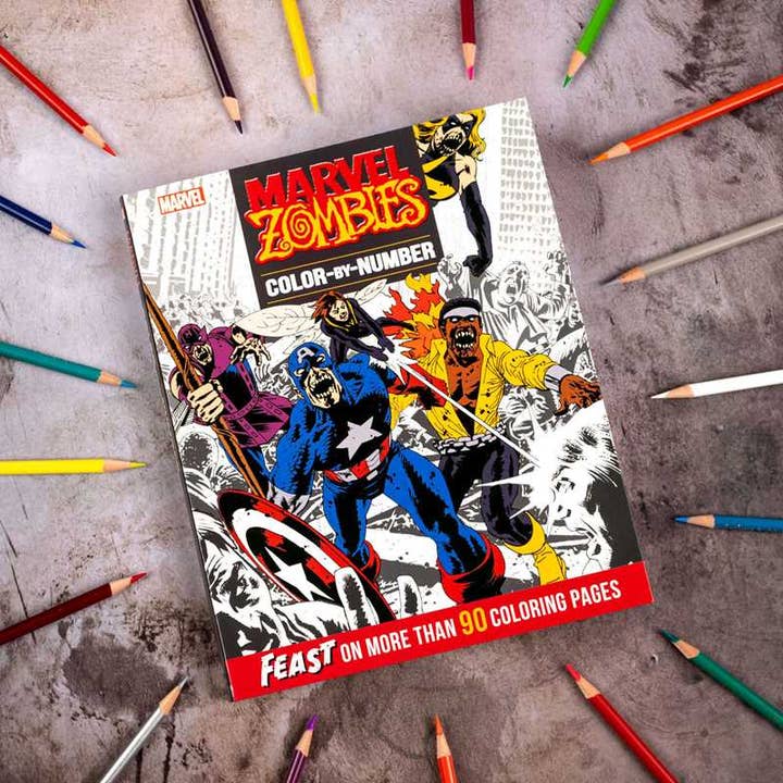 Simon & Schuster - Wholesale Coloring & Activity Book - Adult - Marvel Zombies Color-by-Number by Editors of Thunder Bay Press3