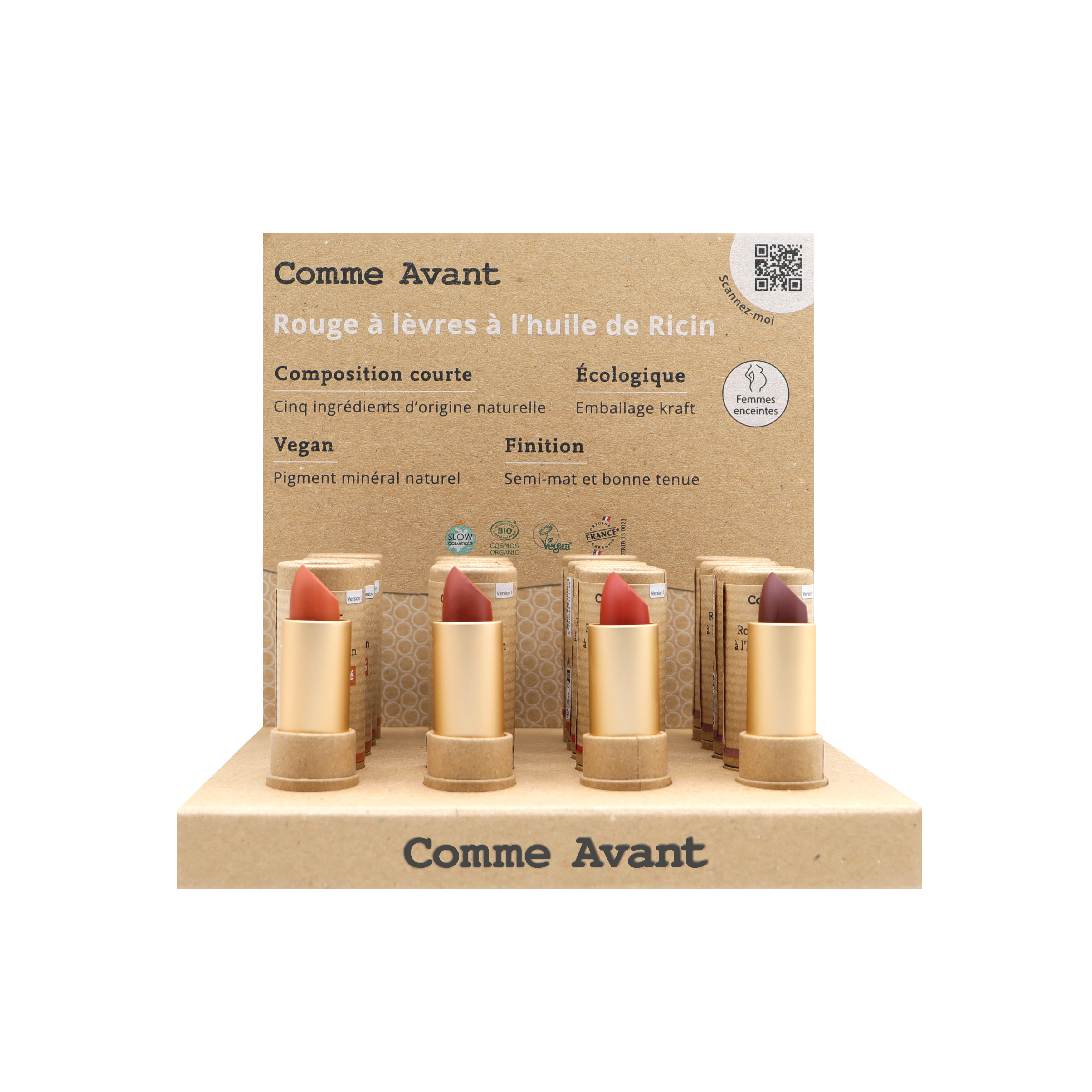 Comme Avant - Wholesale Lippenstift - Lipstickdisplay met testers0