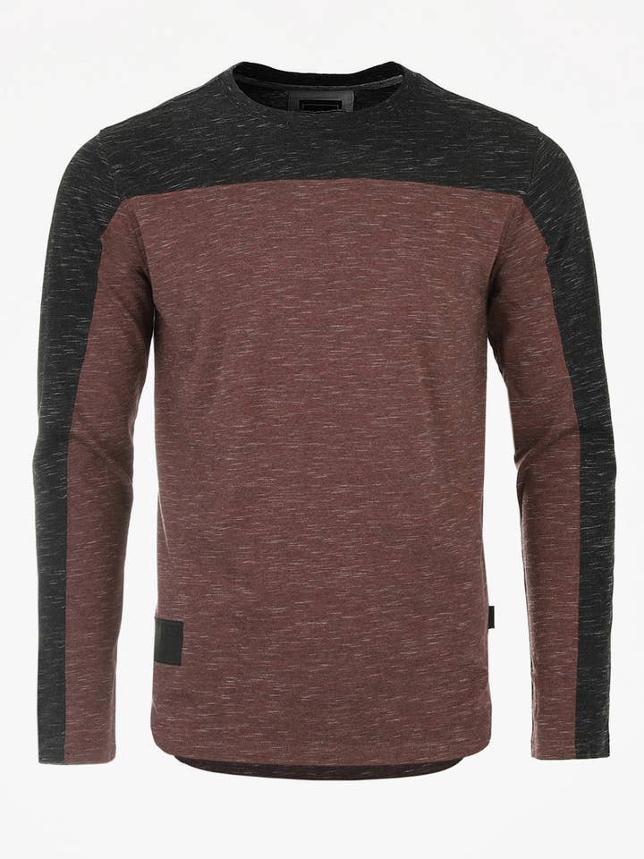 Camisa Hiphop de Manga Larga con Bloques de Color para Hombre ZIMEGO para venta al por mayor de ZIMEGO