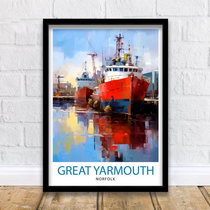 Great Yarmouth Travel Poster Great Yarmouth for wholesale by InkNPrintz