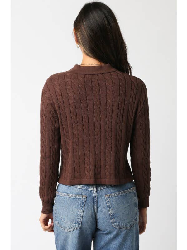 Olivaceous - Wholesale Knit Top - Women's - Norah Collar Knit Top1