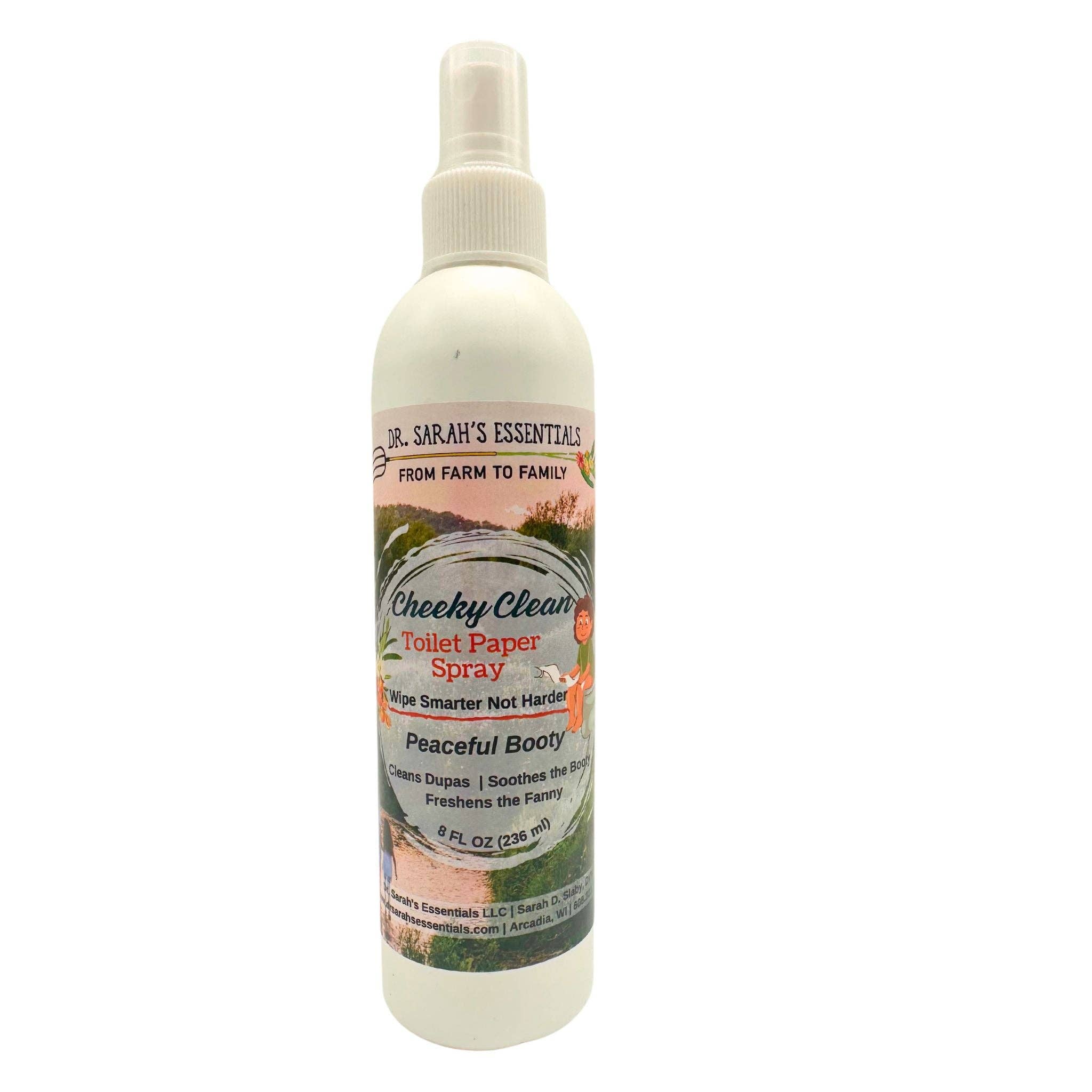 Dr. Sarah's Essentials LLC - Wholesale Toilet Spray - Cheeky Clean Toilet Paper Spray1