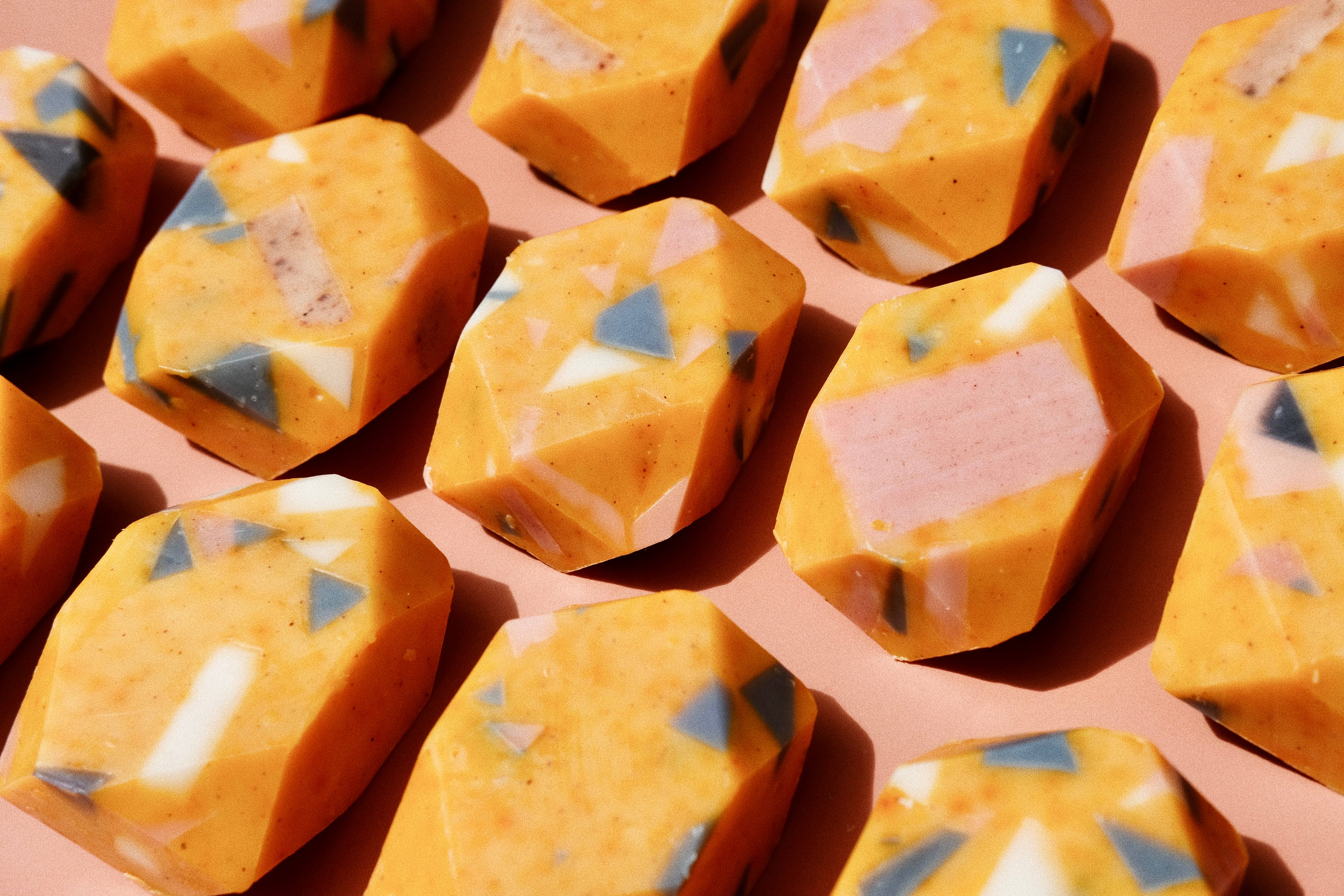 Bell Mountain Naturals - Wholesale Bar Soap - Terrazzo mini gem bar soap. Natural, sustainable, modern.2